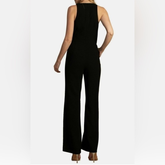 Trina Turk Clear Lake Jumpsuit Romper Sleeveless Flared Black $298 Sz 2 - Picture 3 of 12